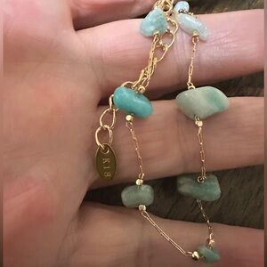 Jadeite Bracelet 18k gold filled dainty bracelet